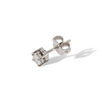 Orecchini punto luce in oro bianco 18 kt con diamanti naturali G VS – Donna – 0.48 ct totali – 1.60 g - IP.OK18B/16D